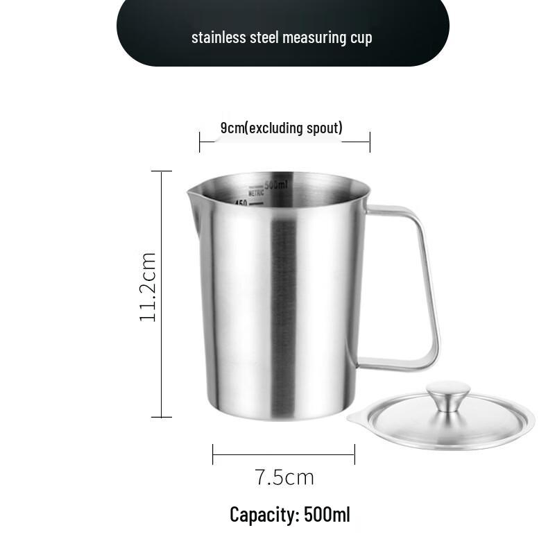 Xihe 304 Stainless Steel Measuring Cup with Scale