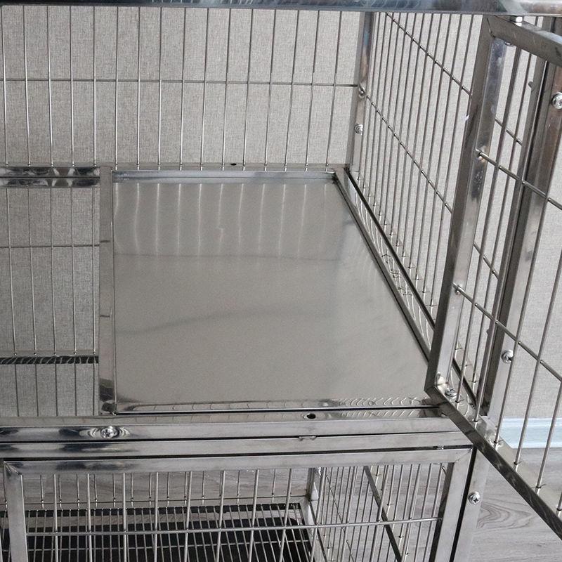 Stainless Steel Multi-Layer Indoor Cat Cage and Villa