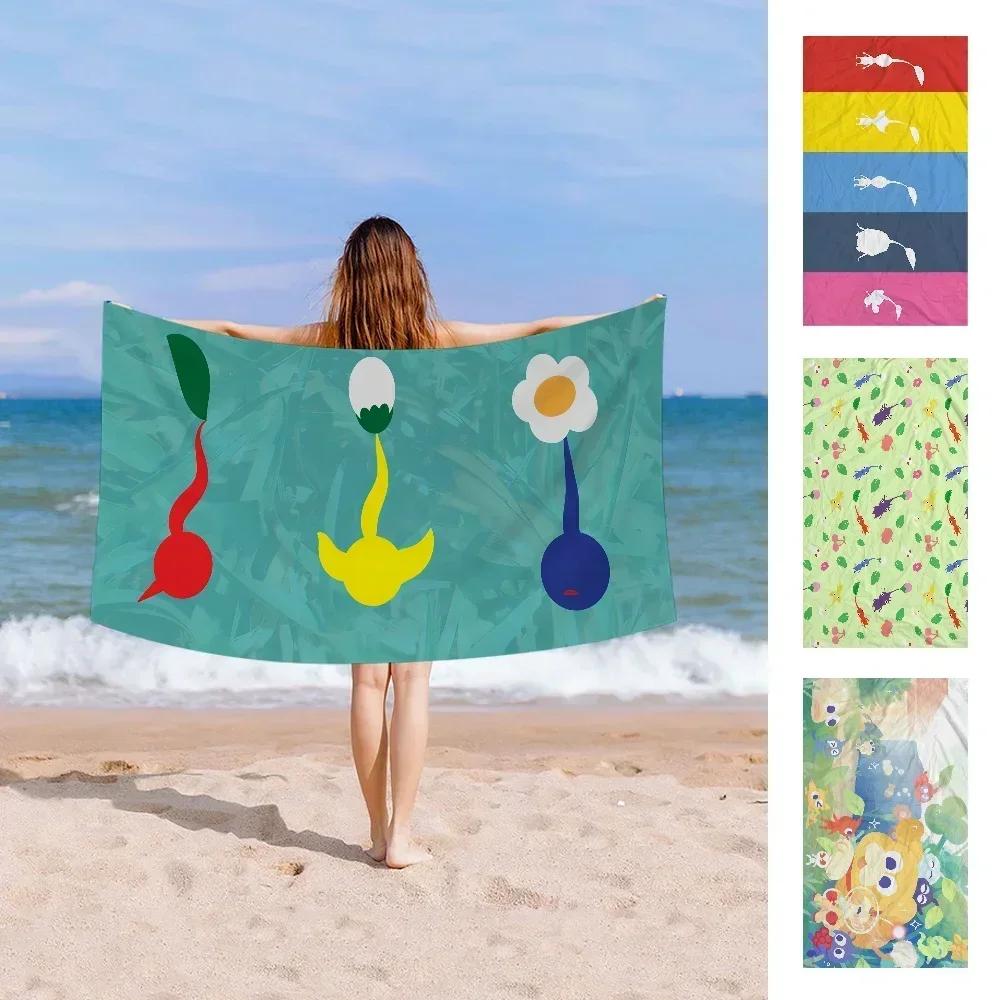 Jmg Household Supplies Pikmin Game Microfiber Blanket Quick Drying Beach Towels Oversized Printing Super Absorbent Pool Towel Blanket