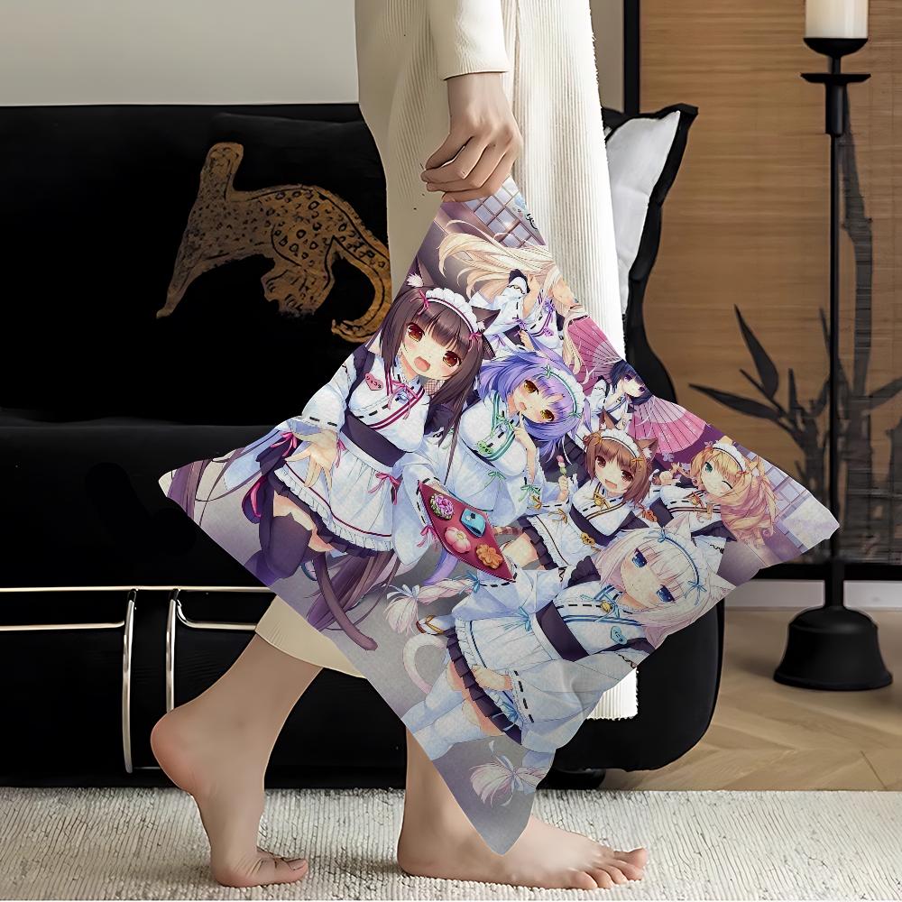 Nekopara Neko Anime Pillow Cover Design cushion Cover decor Holiday Decorati