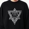 EIGHTVOLUME [Fleece-Lined] Ev Star Emblem Oversized Sweatshirt