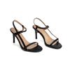 Women's High-heeled Sandals Spring and Summer New Simple and Versatile Stiletto Large-size Open-toed Sandals