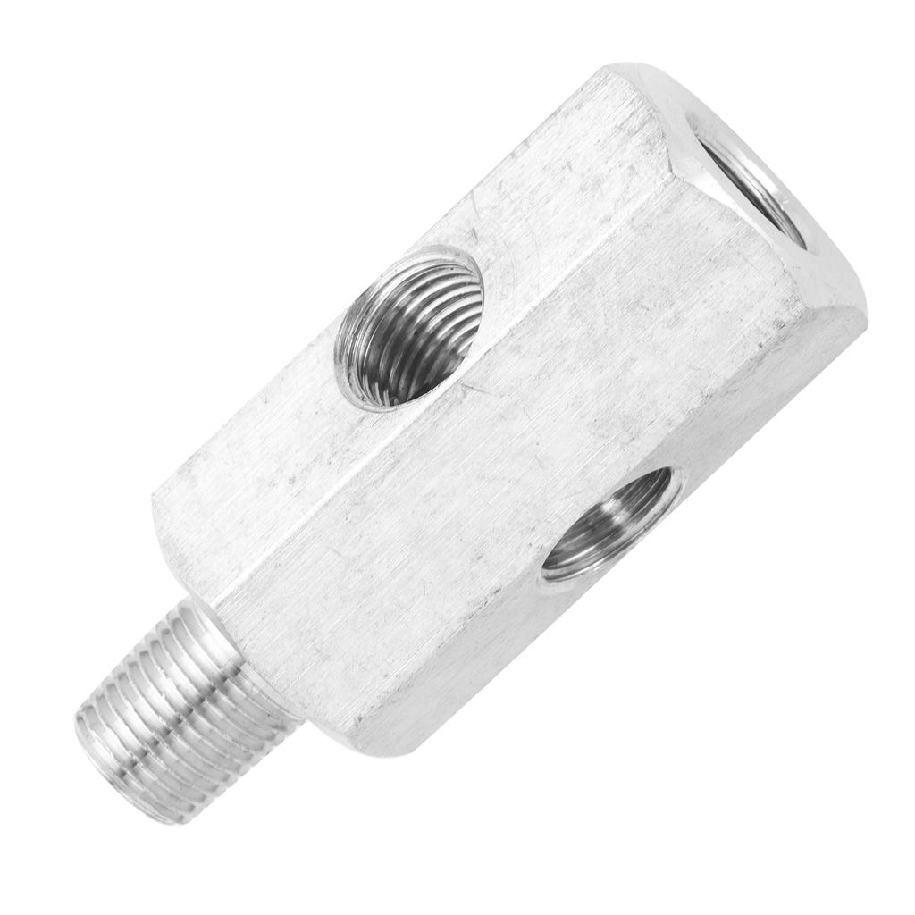 Universeller 1/8in BSPT T-Stück Öl Drucksensor NPT Adapter für Turbo Zuleitung Manometer