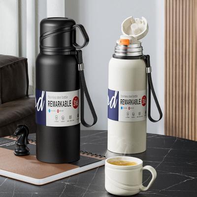 2L Nerezová termoska Tumbler Velkokapacitní Termická láhev na vodu Studená a horká Termohrnek Vakuová baňka Izolovaná