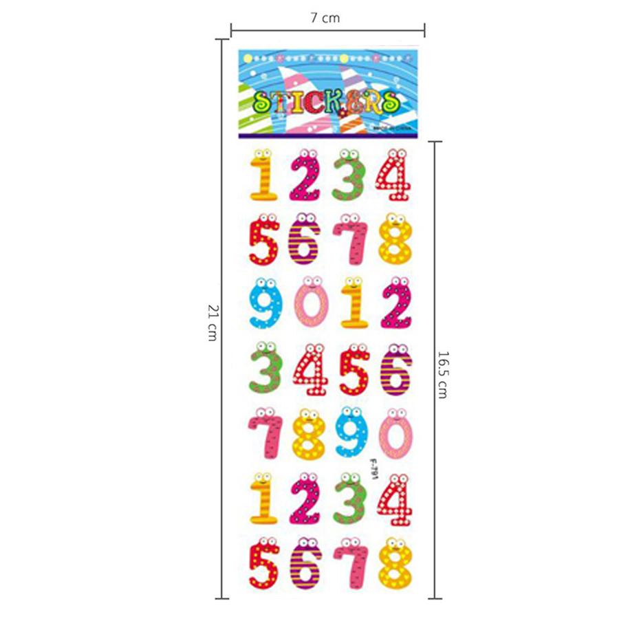 5 Sheets 3D Stickers For Kids Toddlers Number English Alphabet Stickers For Boys Girls Teachers Reward Craft Scrapbook Gift Toys