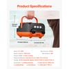 SucceBuy 20/22/40 PSI Stand-Up-Paddleboard-Pumpe Wiederaufladbar Akkubetrieben Automatische Abschaltung 12V DC Autoanschluss LED-Licht Ideal für Matratzen