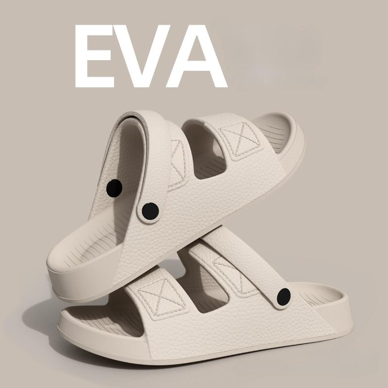 

Летние мужские тапочки, шлепанцы на платформе с мягкой подошвой из ЭВА, кроссовки унисекс, сандалии, повседневная пляжная обувь, женские домашние и уличные шлепанцы 46-47 хаки