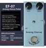 Professionelles E-Gitarren-Effektpedal - Verzerrung, Überlastung, Delay, Chorus, Tremolo