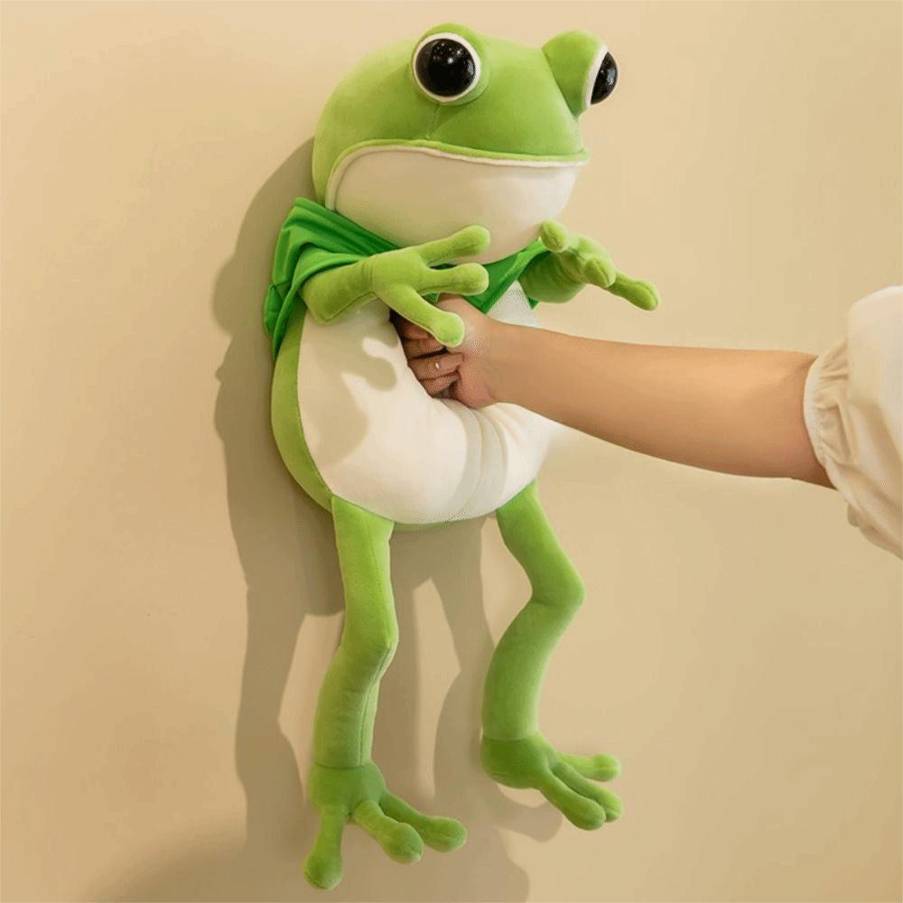 Comfortable Green Frog Doll Soft Long Legged Frog Stuffed Toy Frog Plush Toy  Children Toys