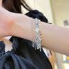 Tassel Retro Multilayer Bracelet Delicate Beads Bangles Vintage Ethnic Style Bracelet  Lady