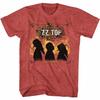 ZZ Top La Futura Red Heather Adult T-Shirt Mens Womens Tees Top