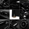 Premium Glossy Bright Black Self-adhesive Vinyl Car Wrap Film Vehicle Decal Paper Based Package Auto Decor Film Air Bubble Free