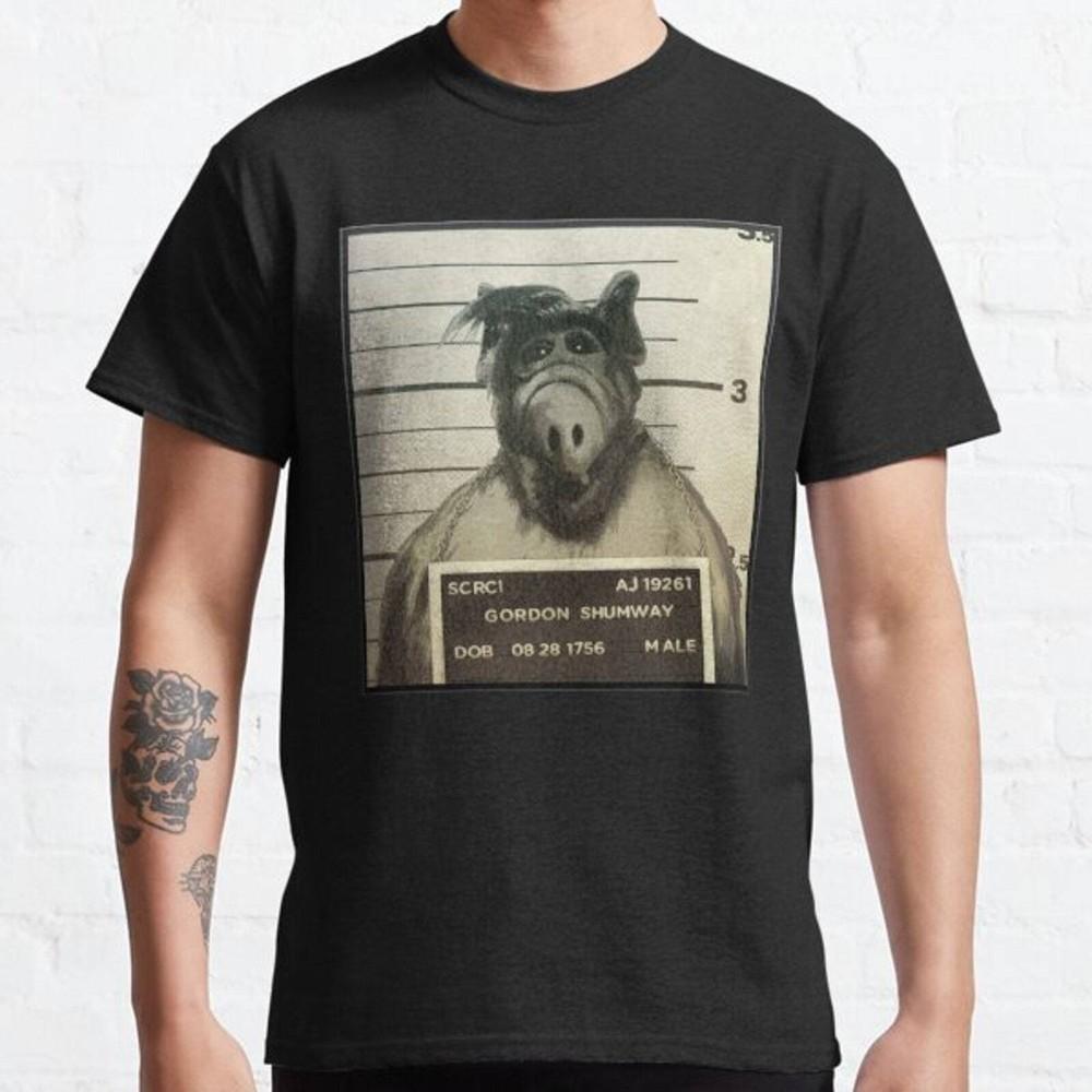Alf Mugshot Classic T-shirt Tops Tee