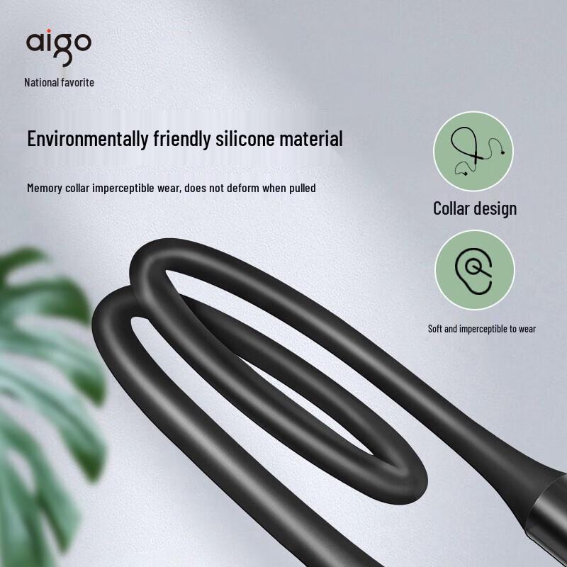 aigo W03P Sport Bluetooth Neckband Semi-in-Ear Earphones