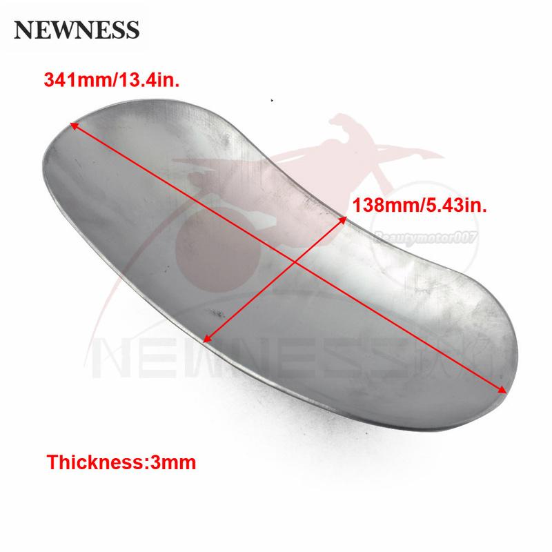 Parafango Anteriore Corto Universale in Alluminio Non Verniciato per Moto Mudguard Fender Mud Guard Personalizzato Per Harley Touring Chopper Bobber