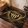 Athletic Bilbao Football Print Crystal Velvet Rug, Comfortable Water Absorbent Non Slip Indoor Floor Carpet