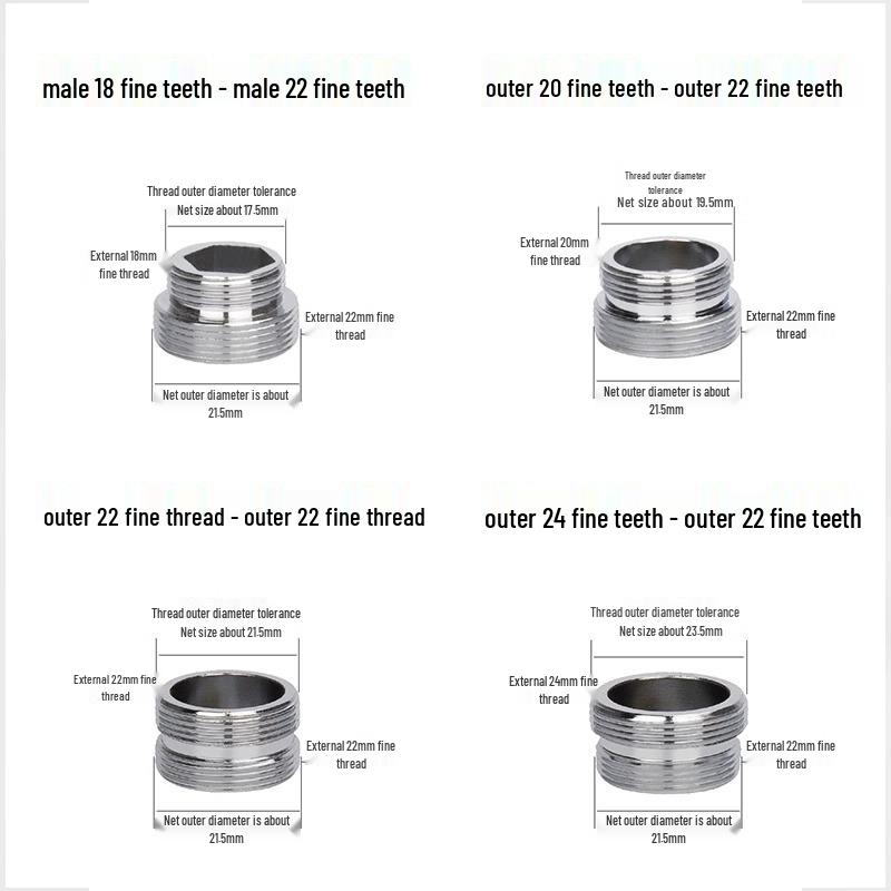 Adaptateur Aérateur Purificateur d'Eau 22mm vers 4 points