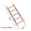 Bird Toys Set Swing Chewing Training Toys Small Parrot Hanging Hammock Parrot Cage Bell Perch Toys With Ladder Pet Supplies 1pc