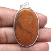 Pendant Designer Jasper Gemstone Valentine'Day Ethnic Silver Jewelry 2"