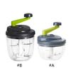 Hand Crank Food Processor Efficient Manual Vegetable Chopper Dishwasher Safe Container For Fast Meal Preparation