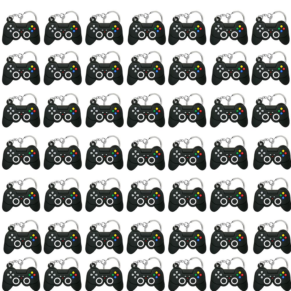 50PCS Keychain for Boys Men Gamepad Keyring Joystick Game Controller Key Accessories fit Handbag Key Pendant Friends Key Gifts