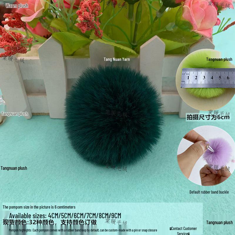 Umělé pompony z králičí kožešiny: 3cm, 4cm, 6cm pro DIY módní doplňky a dekorace