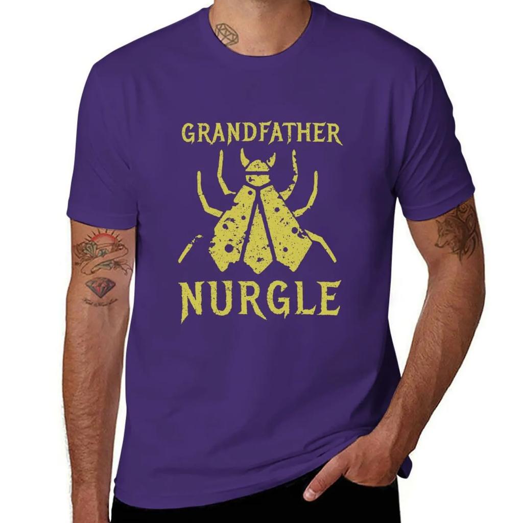 Papa Nurgle Fliege T-Shirt übergroßes Grafik-T-Shirt schlichte Anime-Sachen Vintage-Kleidung T-Shirts für Männer