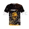 Summer Bestseller Print 2 T-Shirt Men's Hip Hop High Street Oversized T-Shirt Children's Casual Anime Short Sleeve