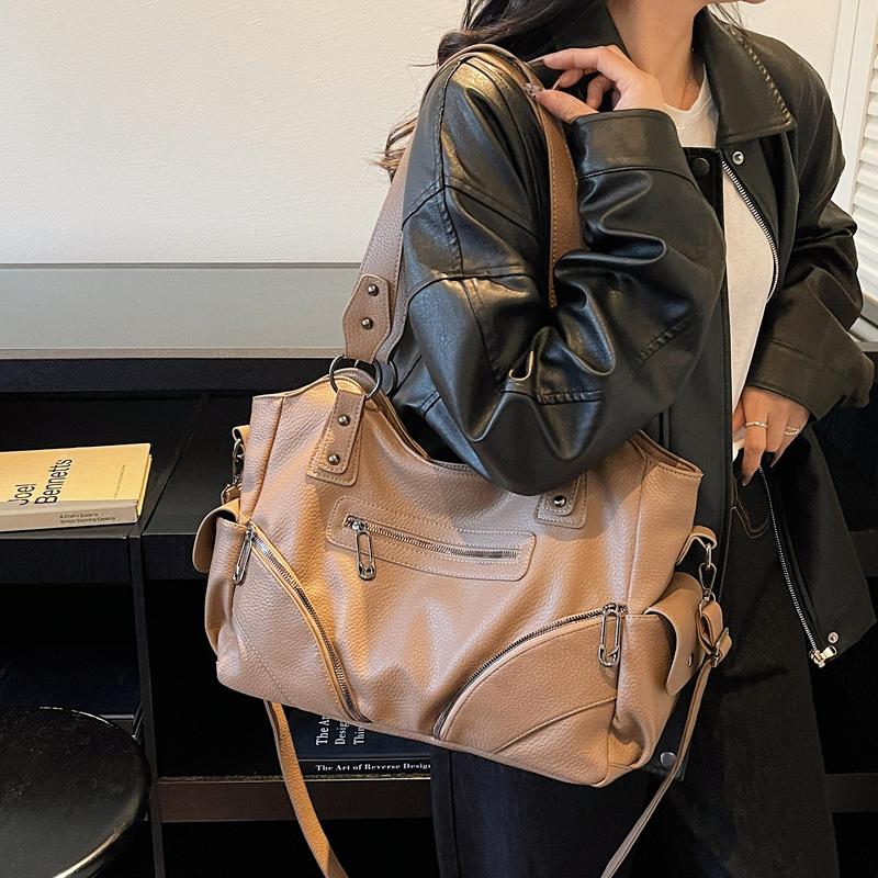 Torba PU Tote o Dużej Pojemności Damska Torba na Ramię