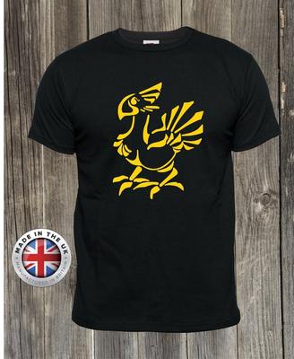 Final Fantasy T-Shirt Chocobo Choco Tribal Stil T-Shirt, Unisex, Damen tailliert