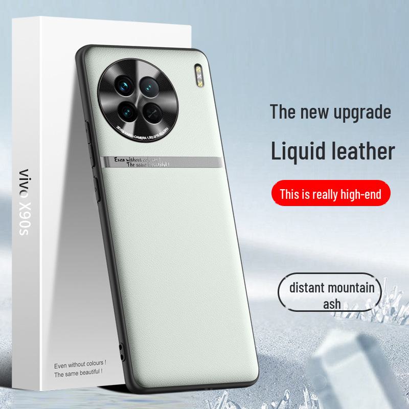 VivoX90 Liquid Leather Anti-Fall Protective Phone Case