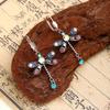Colorful Dragonfly High-End Retro Earrings with European American Design