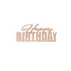 Nová dětská narozeninová party boční vlaječka na dort pro miminko Dárek Zlatý akrylátový Happy Birthday Dortové ozdoby Dortové ozdoby Potřeby na pečení