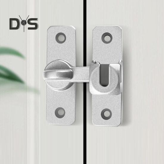 Barn Door Lock Simple Installation Anti-Theft Heavy Duty Bar Gate Latches Safety Slide Door Lock for Bathroom Garden
