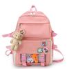 2pcsBlush Bear Pendant Plush Bear Keychain Stuffed Animal Pendant Soft Key Rings