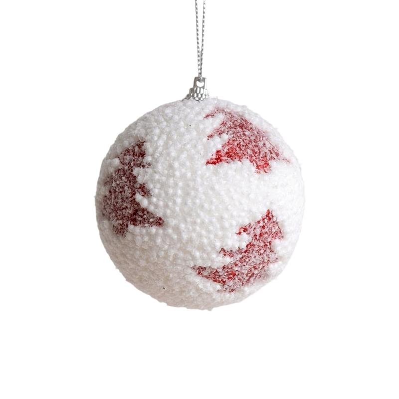 8cm Shatterproof Foam Decorative Baubles Ball Ornament Christmas Tree Decorations for Wreath Mantels Embellishments