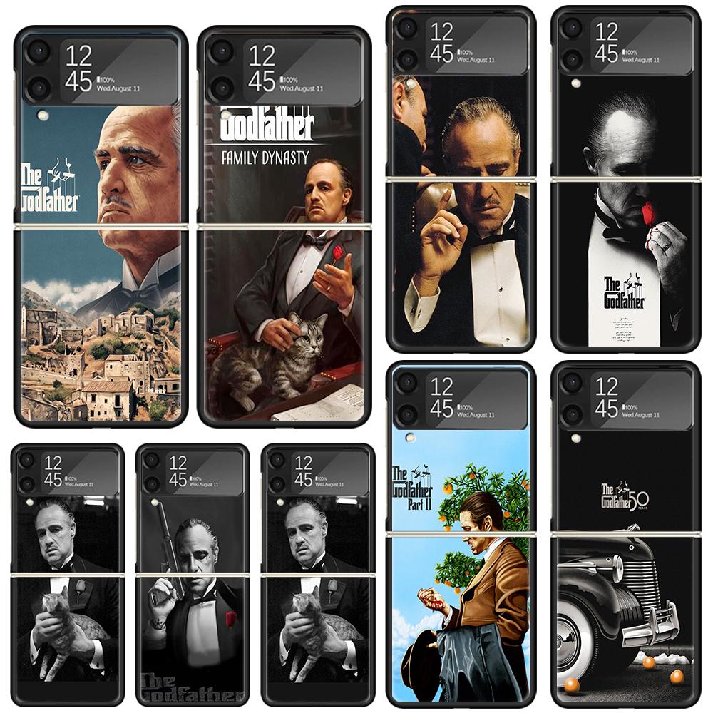 The Godfather TV Phone Case For Samsung Galaxy Z Flip 7 Flip7 Zflip 6 Flip6 5 Flip5 4 Flip4 3 Flip3 5G Fundas Black Cover Galaxy