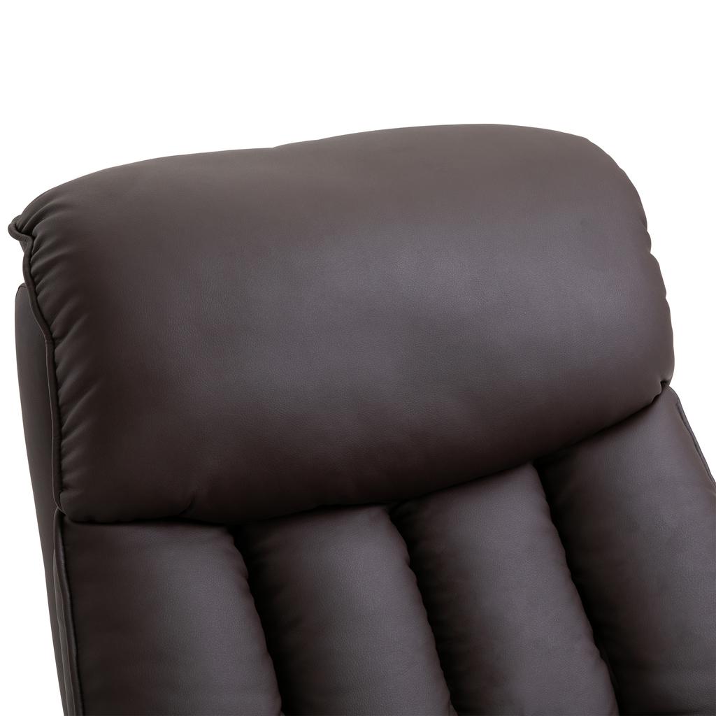 Relaxing Chair Electric TV Recliner with Stand-Up Assist, Reclining Function, TV Chair with Footrest, Side Pocket, Remote Control, for Living Room