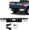 Chrome Rear Bumper Replacement for 2007-2013 Chevy Silverado Sierra 1500 Truck 22932803 20899359 GM1191125 GM1191126 GM1191124 GM1103147