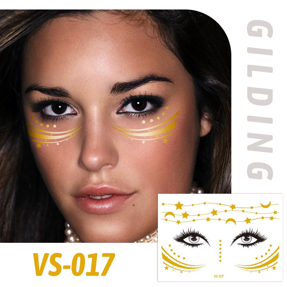 Trendy European Music Festival Waterproof Face Tattoos & Freckle Stickers