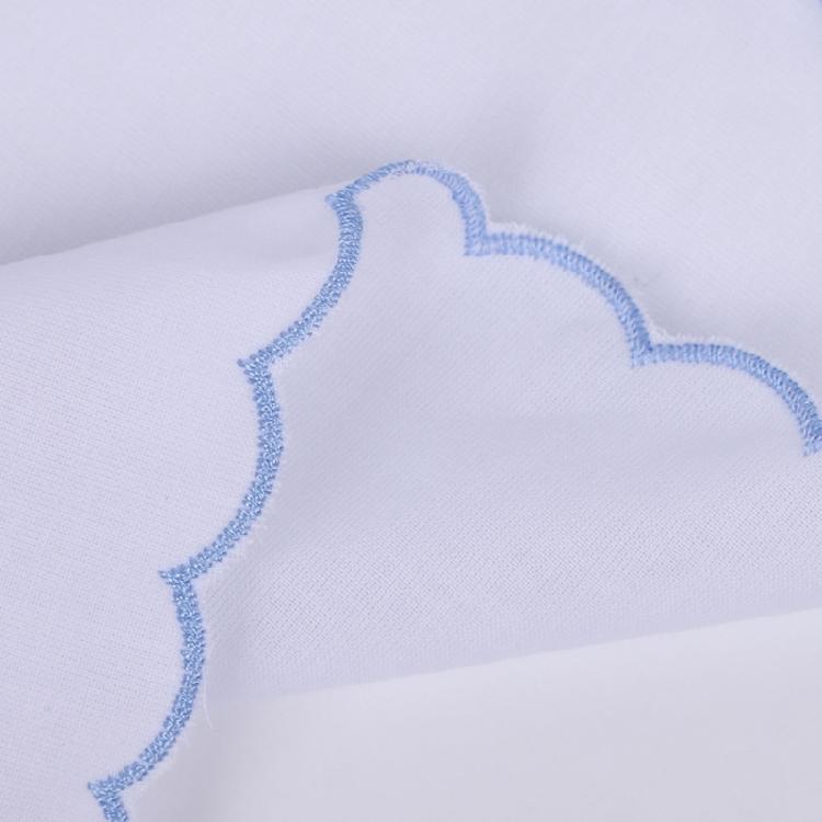 Embroidery Cotton Square Handkerchief Wedding Party Favor Decorative Kerchief for Bride Wedding Gifting Packing Use