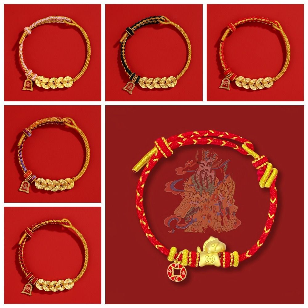 Hand-woven Zodiac Horse Bracelet Year of The Horse Red Handrope  Fortune Accessory
