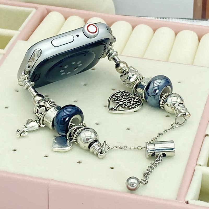 

Panjia Style Bracelet Strap for Apple Watch Series 9 and iWatch 87654 Small Dial for 38/40/41