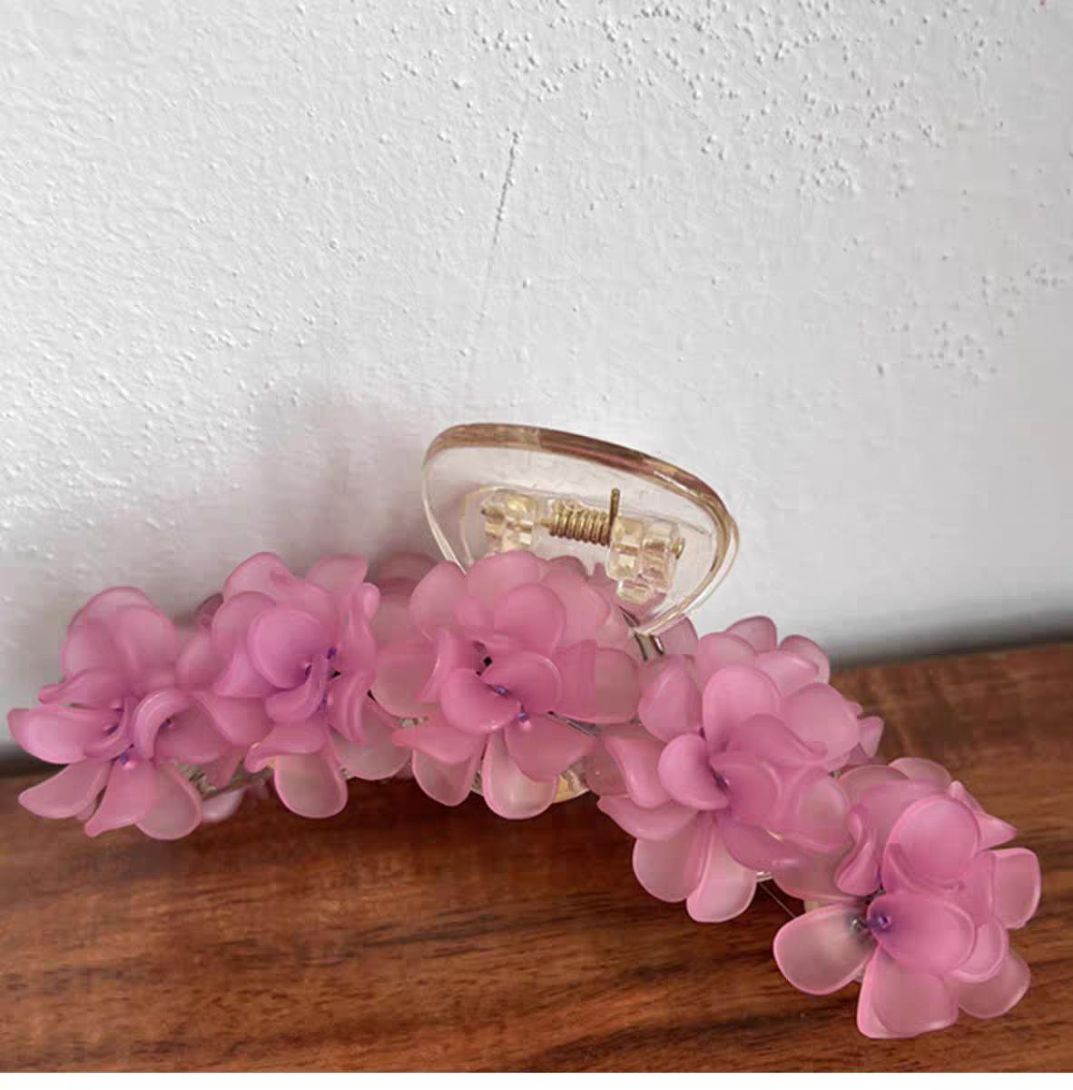 

Зелена конвалія корейська шпилька-краб для волосся - Літня свіжість рожевий