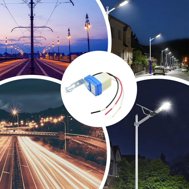 Senzor Fotoelectric Control Automat Senzor de Lumină Senzor Fotoelectric Multifuncțional de Exterior Senzor Celulă Fotoelectrică Amurg Până în Zori Senzor Zi Noapte