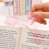 Book Clip Reading Clip Kawaii Desk Accessories Fixed To Prevent Page Turning Transparent Frosted Folder Clips Office Supplies