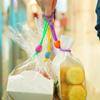 Silicone Portable Sealer Clip Hangable Fresh-keeping Bag Clips Bag Mouth Sealing Ties  Snack Bag