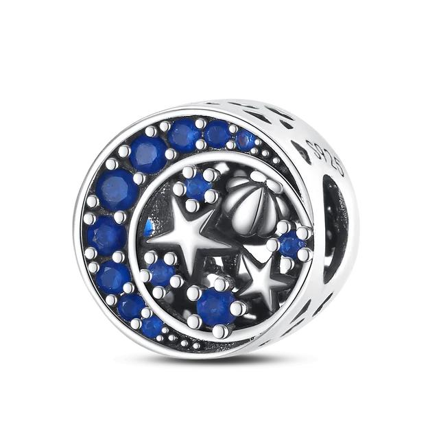 FitNew Original Bracelets 100% 925 Sterling Silver Oecan Blue Sea Turtle Starfish Mermaid Charms Beads DIY Jewelry Making