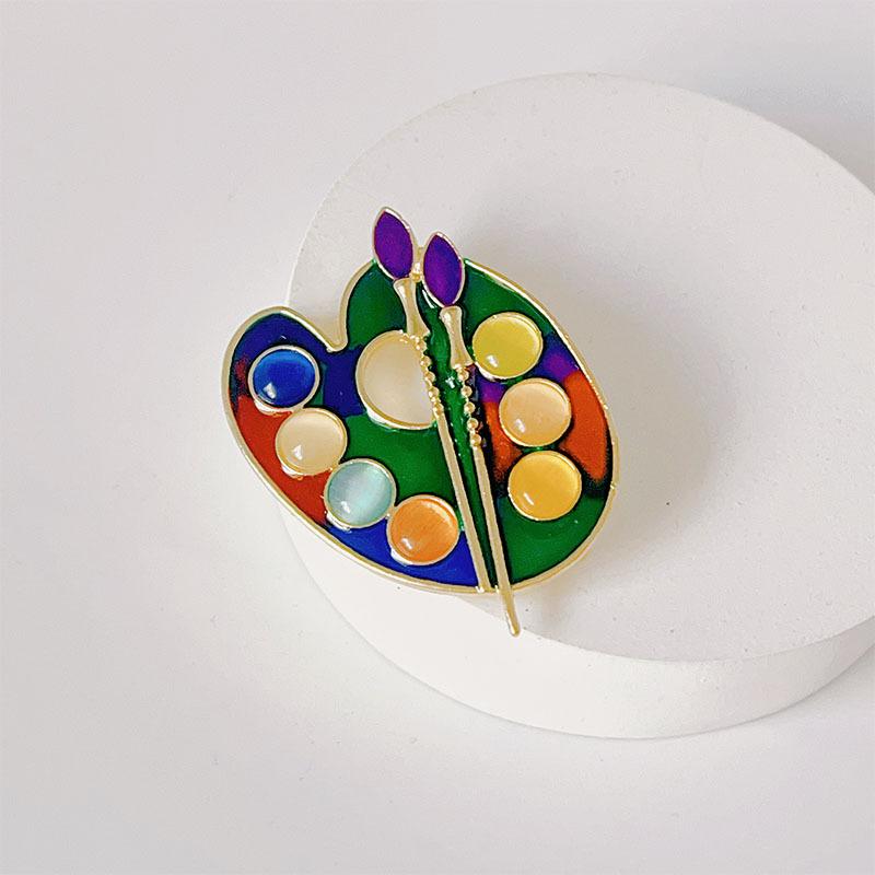 

Эмалевые броши-палитры для женщин, для одежды, пальто, ювелирные аксессуары, подарки