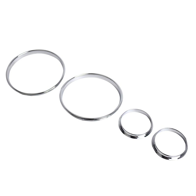 

4 шт. Кольца на приборную панель, хром, для BMW E38 E39 E53 X5